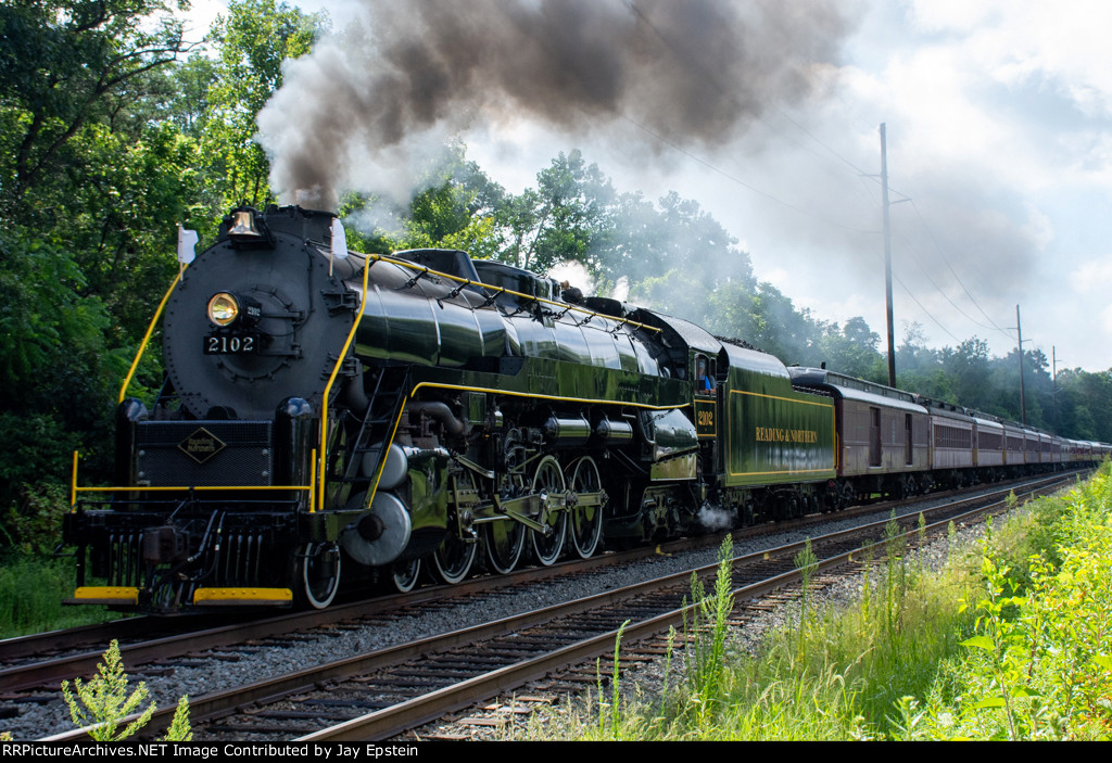 RBMN 2102 chugs along Lowland Road